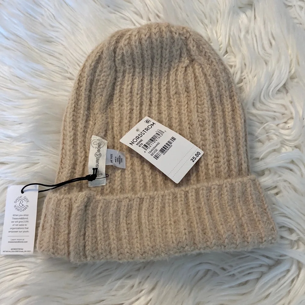 Treasure Bond Hat one size beige color